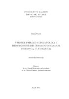 Vjerske prilike kod katolika u Hercegovini od turskog osvajanja do konca 17. stoljeća