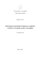 Povijesni kontekst romana Grička vještica Marije Jurić Zagorke