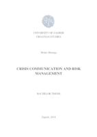 Krizno komuniciranje i upravljanje rizikom