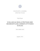 Evaluacija skala Protean and Boundaryless Career Attitudes Scales