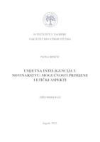 Umjetna inteligencija u novinarstvu: mogućnosti primjene i etički aspekti