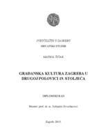 Građanska kultura Zagreba u drugoj polovici 19. stoljeća