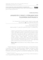 Anarkiste u Viencu: literarni opus Vladimira Mažuranića