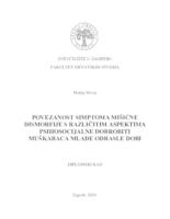 Povezanost simptoma mišićne dismorfije s različitim aspektima psihosocijalne dobrobiti muškaraca mlađe odrasle dobi