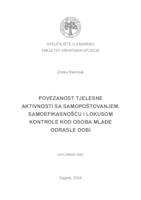 Povezanost tjelesne aktivnosti sa samopoštovanjem, samoefikasnošću i lokusom kontrole kod osoba mlađe odrasle dobi