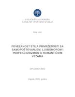 Povezanost stila privrženosti sa samopoštovanjem, ljubomorom i perfekcionizmom u romantičnim vezama