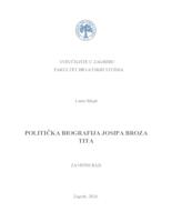 Politička biografija Josipa Broza Tita