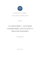 Ustaški pokret - unutarnji sukobi između Ante Pavelića i njegovih suradnika 