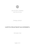 prikaz prve stranice dokumenta Zaštita privatnosti na internetu