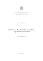 prikaz prve stranice dokumenta Onomastika Kaštel Sućurca - Toponimi i antroponimi