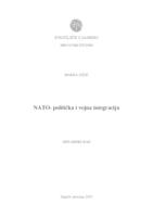 prikaz prve stranice dokumenta NATO - politička i vojna integracija