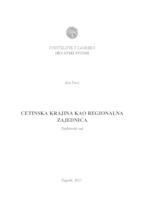 prikaz prve stranice dokumenta Cetinska krajina kao regionalna zajednica