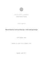 prikaz prve stranice dokumenta Neverbalna komunikacija: mikroekspresije