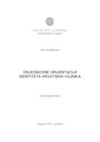 prikaz prve stranice dokumenta Vrijednosne orijentacije identiteta hrvatskih vojnika
