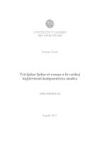 prikaz prve stranice dokumenta Trivijalan ljubavni roman u hrvatskoj književnosti: komparativna analiza