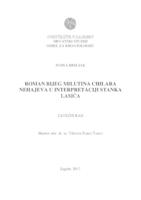 prikaz prve stranice dokumenta Roman Bijeg Milutina Cihlara Nehajeva u interpretaciji Stanka Lasića