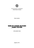 prikaz prve stranice dokumenta Nasilje u knjizi i na filmu "Harry Potter"