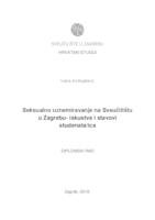 prikaz prve stranice dokumenta Seksualno uznemiravanje na Sveučilištu u Zagrebu - iskustva i stavovi studenata/ica