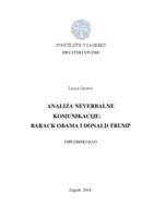 prikaz prve stranice dokumenta Analiza neverbalne komunikacije: Barack Obama i Donald Trump