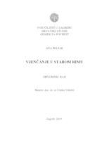 prikaz prve stranice dokumenta Vjenčanje u starom Rimu