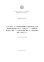 prikaz prve stranice dokumenta Zadovoljstvo romantičnom vezom, komunikacijski obrasci tijekom konflikata i zajedničke slobodne aktivnosti