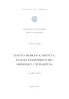 prikaz prve stranice dokumenta Habitus modernog društva: analiza transformacije i modernizacije habitusa