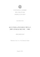 prikaz prve stranice dokumenta Kulturna povijest žena u Hrvatskoj od 1945. do 1989.