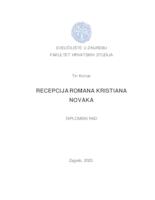prikaz prve stranice dokumenta Recepcija romana Kristiana Novaka