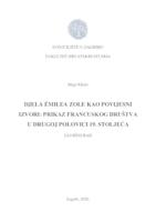 prikaz prve stranice dokumenta Djela Emilea Zole kao povijesni izvori