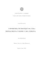 prikaz prve stranice dokumenta Usporedba Petronijeva lika Trimalhiona i osobe cara Nerona