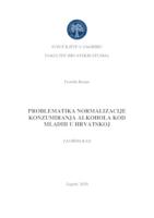 prikaz prve stranice dokumenta Problematika normalizacije konzumiranja alkohola kod mladih u Hrvatskoj