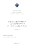 prikaz prve stranice dokumenta Jungove i Myres-Brigg's kongitivne funkcije unutar filozofije znanosti