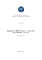 prikaz prve stranice dokumenta Cjelovita ekologija i klimatski neutralna Europa