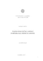 prikaz prve stranice dokumenta Vojno-politički aspekt formiranja Herceg-Bosne