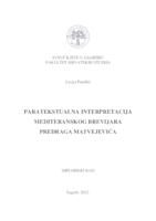 prikaz prve stranice dokumenta Paratekstualna interpretacija Mediteranskog brevijara Predraga Matvejevića