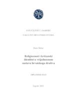 prikaz prve stranice dokumenta Religioznost i kršćanski identitet u vrijednosnom sustavu hrvatskoga društva