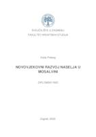 prikaz prve stranice dokumenta Novovjekovni razvoj naselja u Moslavini
