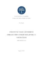 prikaz prve stranice dokumenta Emotivne veze i ženidbeni obrasci hrvatskih iseljenika u Njemačkoj