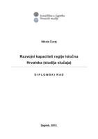 prikaz prve stranice dokumenta Razvojni kapaciteti regije Istočna Hrvatska (studija slučaja)