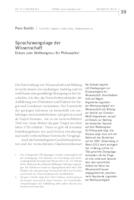 prikaz prve stranice dokumenta Sprachzwangslage der Wissenschaft. Exkurs zum Weltkongress für Philosophie