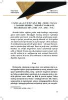 prikaz prve stranice dokumenta Stanica za savjetovanje pri izboru zvanja u Zagrebu između tri državno-pravne preobrazbe (1939. - 1941. - 1945.)