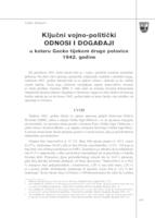 prikaz prve stranice dokumenta Ključni vojno-politički odnosi i događaji u kotaru Gacko tijekom druge polovice 1942. godine