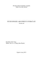 prikaz prve stranice dokumenta Peter Singer i argumenti o pobačaju