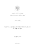 prikaz prve stranice dokumenta Šibenik i okolica u Domovinskome ratu od 1990. do 1992. godine