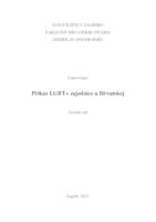 prikaz prve stranice dokumenta Prikaz LGBT+ zajednice u Hrvatskoj