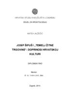 prikaz prve stranice dokumenta Josip Šipuš i "Temelj žitne trgovine": doprinosi hrvatskoj kulturi