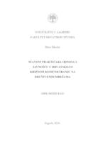 prikaz prve stranice dokumenta Stavovi kritičara odnosa s javnošću u Hrvatskoj o kriznom komuniciranju na društvenim mrežama