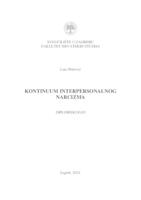 prikaz prve stranice dokumenta Kontinuum interpersonalnog narcizma