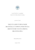 prikaz prve stranice dokumenta Iskustva djece hrvatskih branitelja i njihova percepcija društvenih stavova prema braniteljima