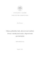 prikaz prve stranice dokumenta Odnos psihološke boli, zdravstvene kvalitete života i suicida kod osoba s depresivnim poremećajem